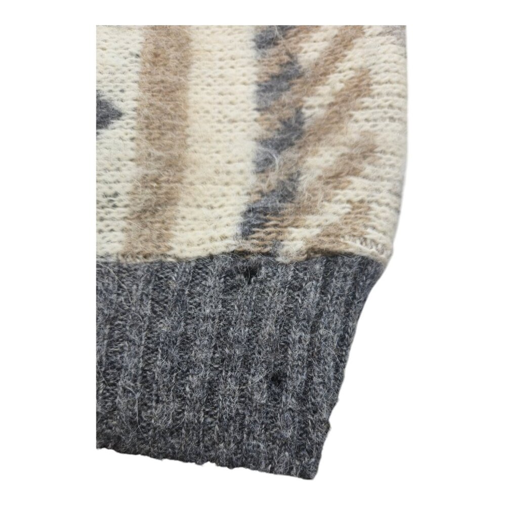 Vtg Alafoss Icewool  Sweater Women S Turtleneck Preppy Grandmacore Cable Knit - Picture 3 of 13